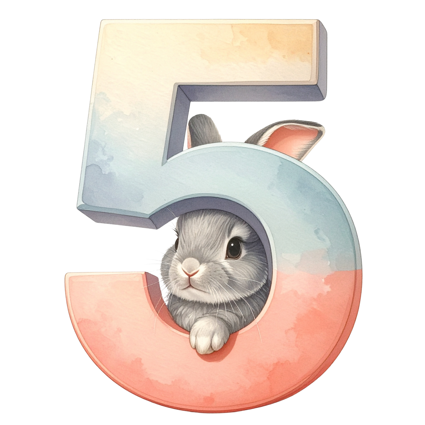 5 Easter Bunny PNG Clip Art