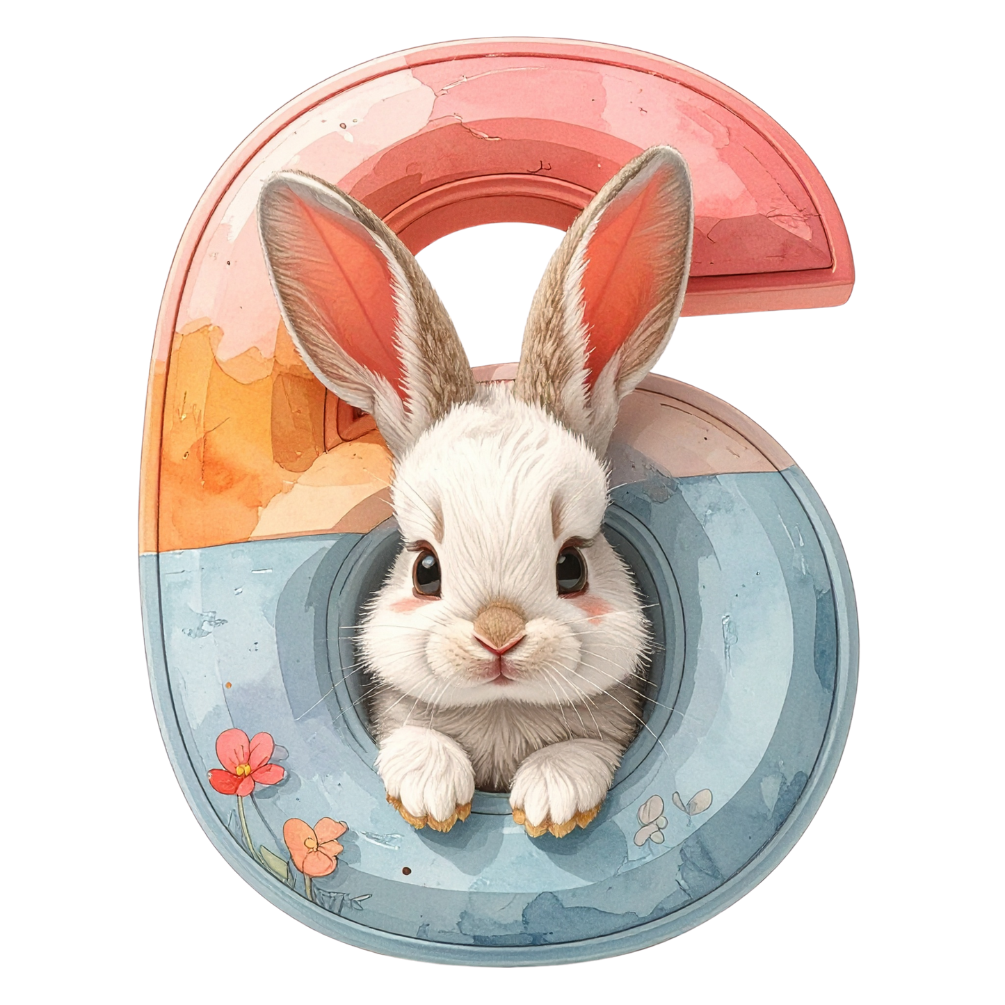 6 Easter Bunny PNG Clip Art