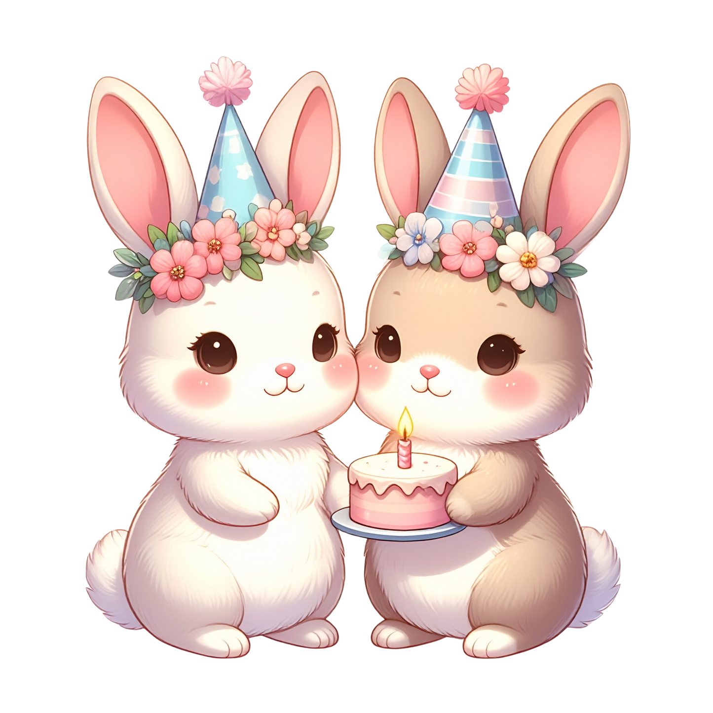 Adorable Baby Animal Party Clipart PNG 17