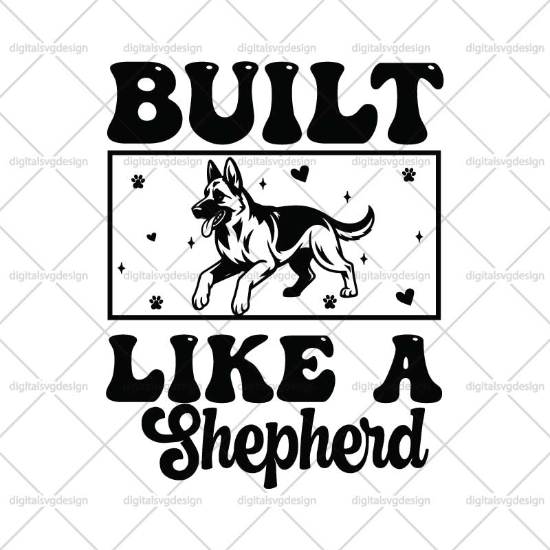 Built Like A Shepherd SVG