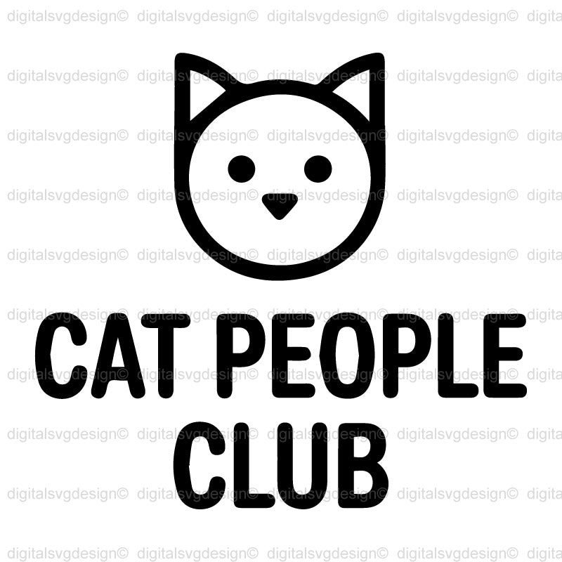 Cat People Club SVG