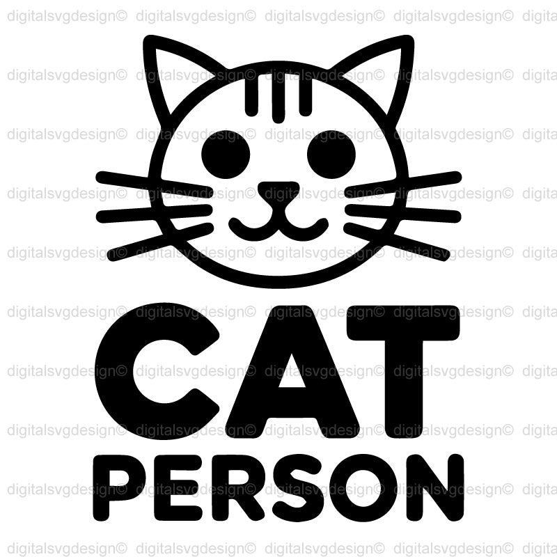 Cat Person SVG