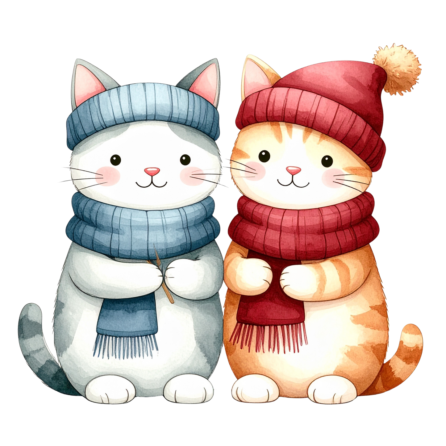 Cozy Kitten Clipart Bundle PNG 17