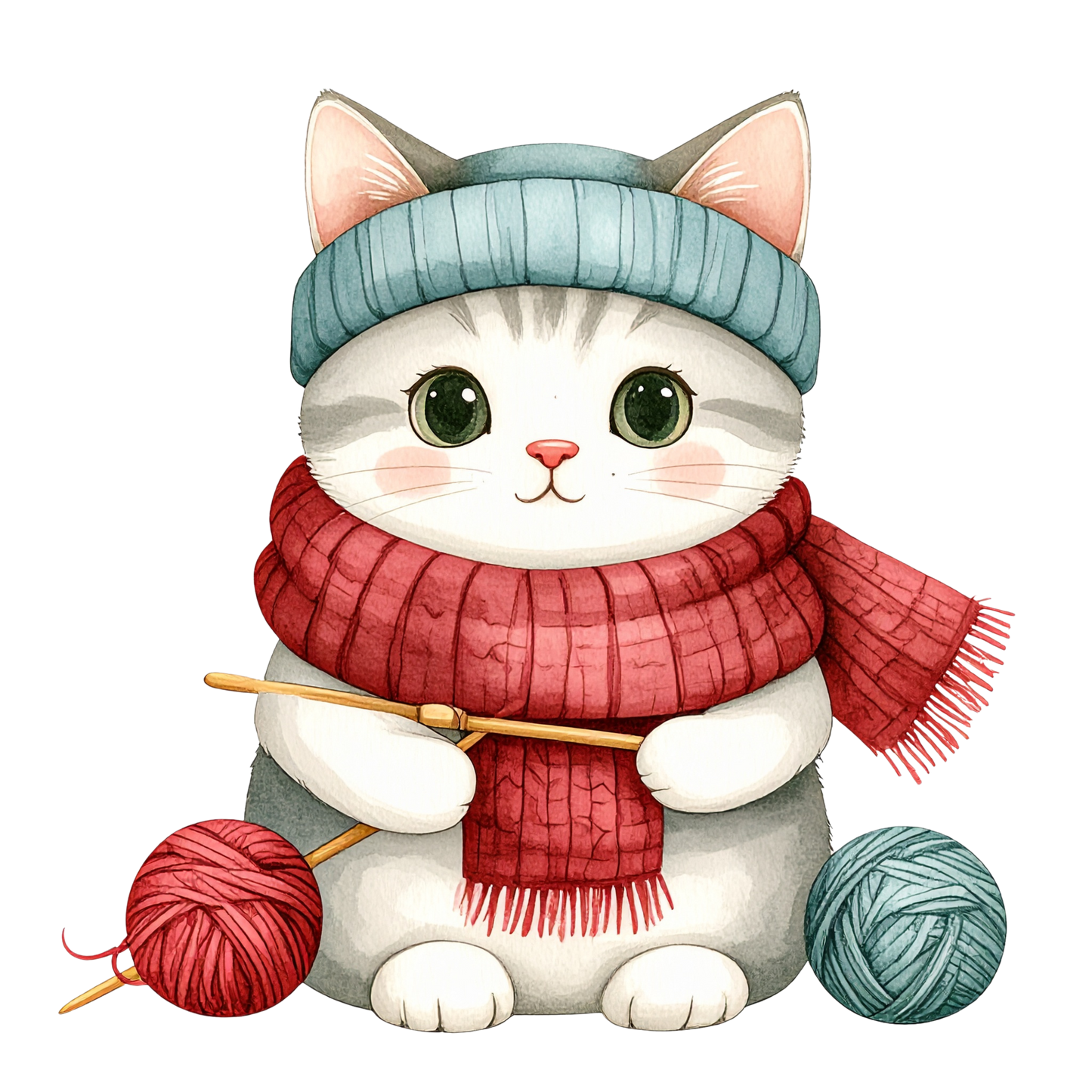 Cozy Kitten Clipart Bundle PNG 2