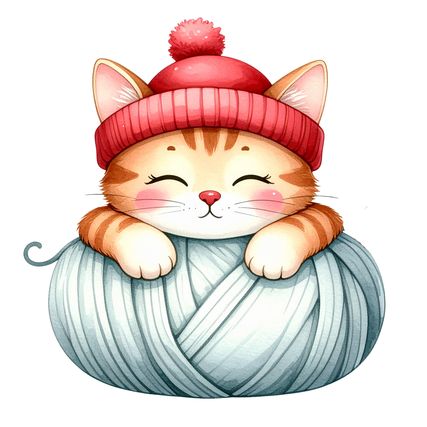 Cozy Kitten Clipart Bundle PNG 22