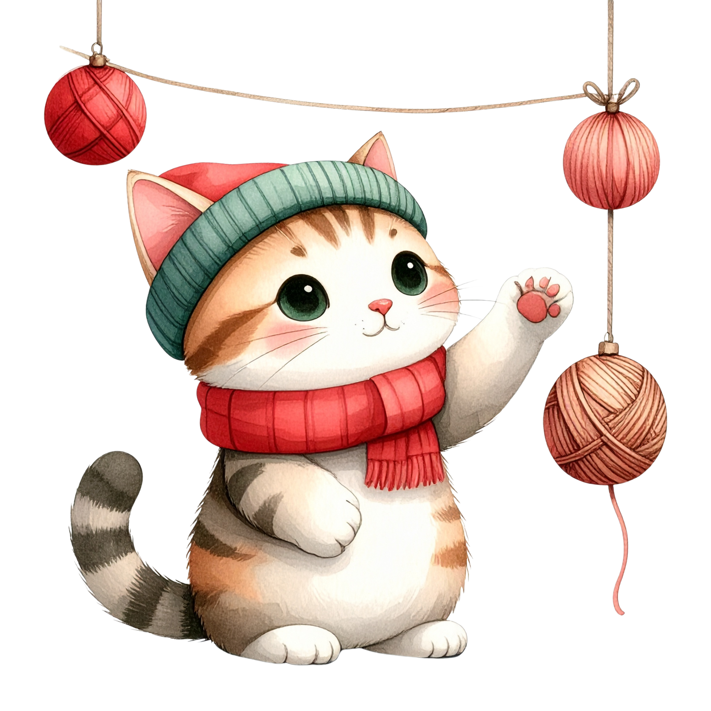 Cozy Kitten Clipart Bundle PNG 24
