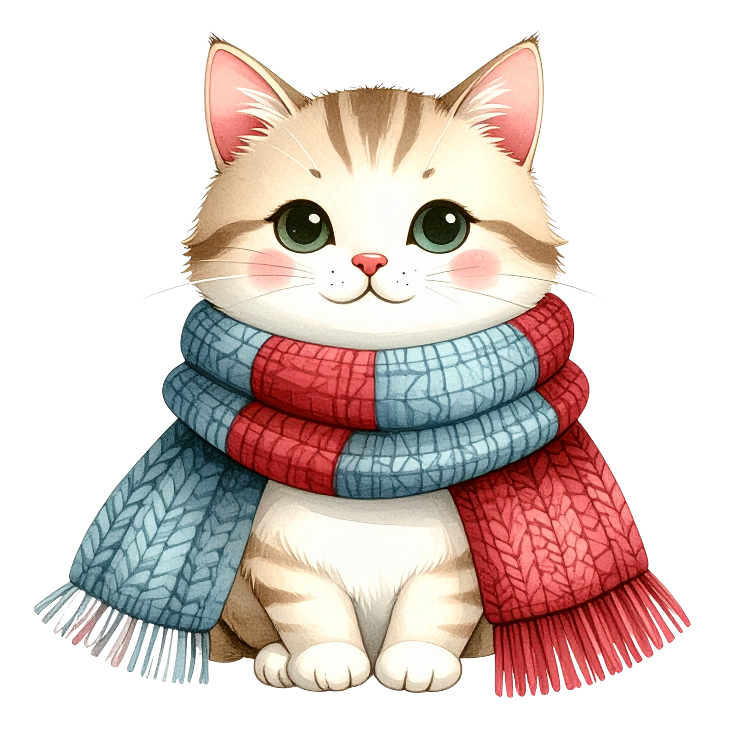 Cozy Kitten Clipart Bundle PNG 8