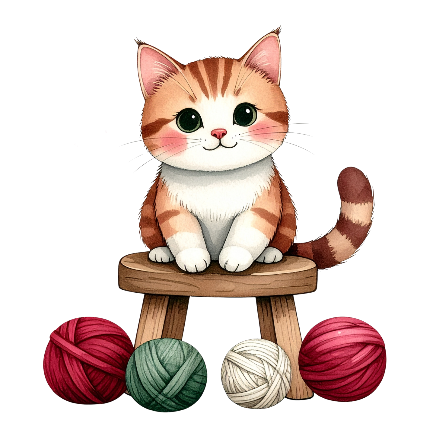 Cozy Kitten Clipart Bundle PNG 9