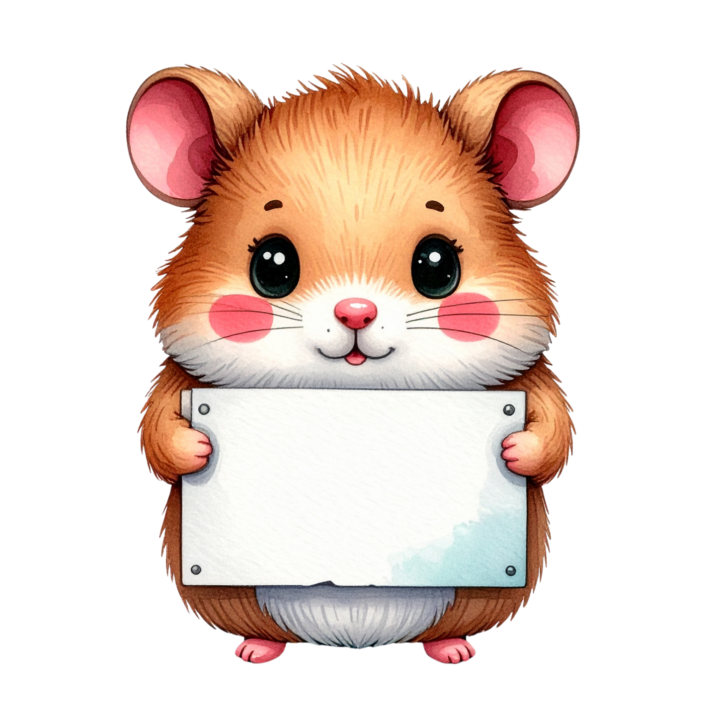 Cute Hamster Birthday Clipart PNG 16