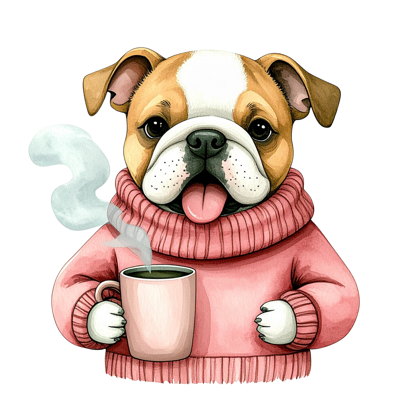 Cute Puppy in Sweater PNG 18
