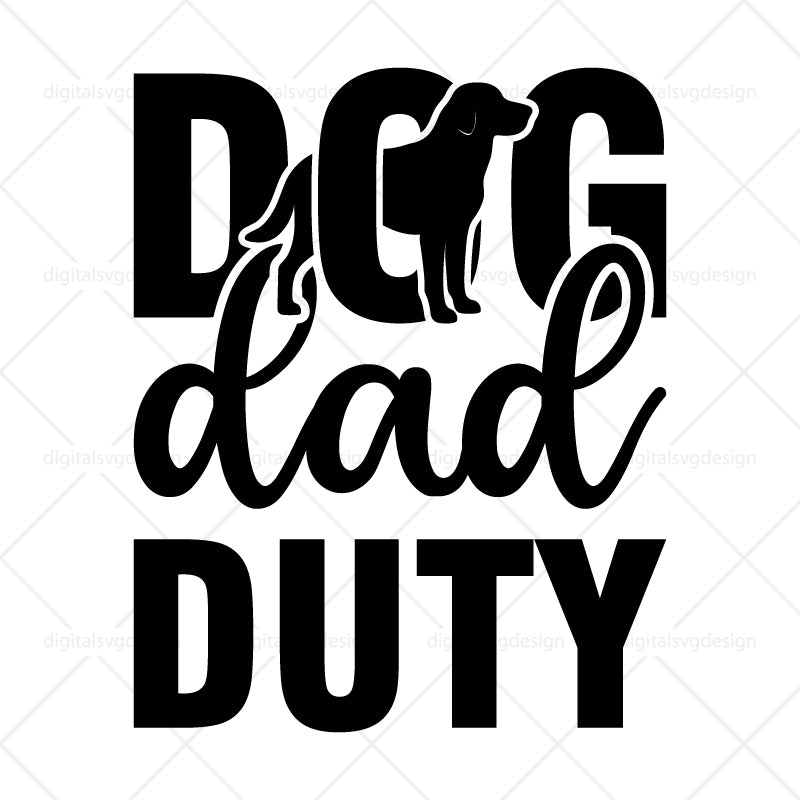 Dog Dad Duty SVG