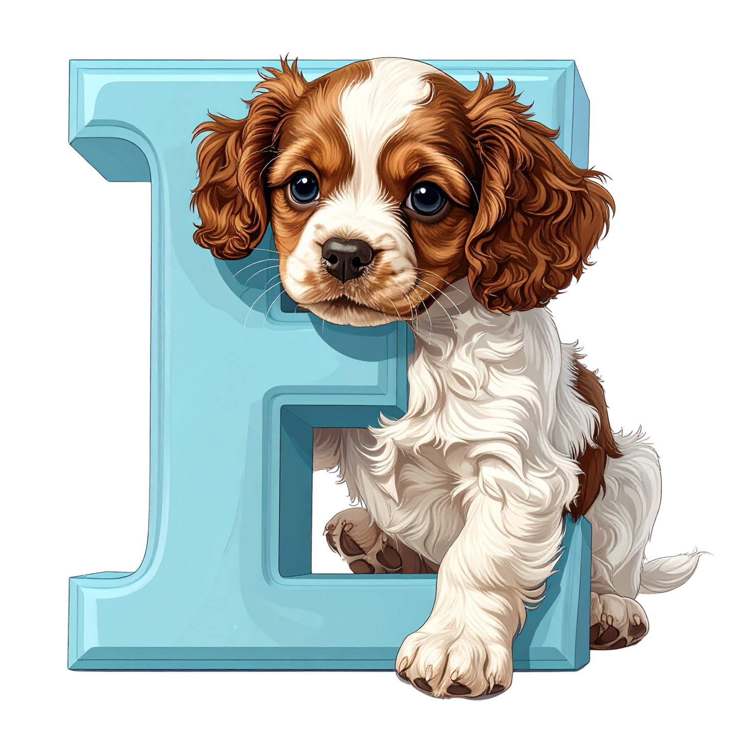E Puppy PNG Clip Art