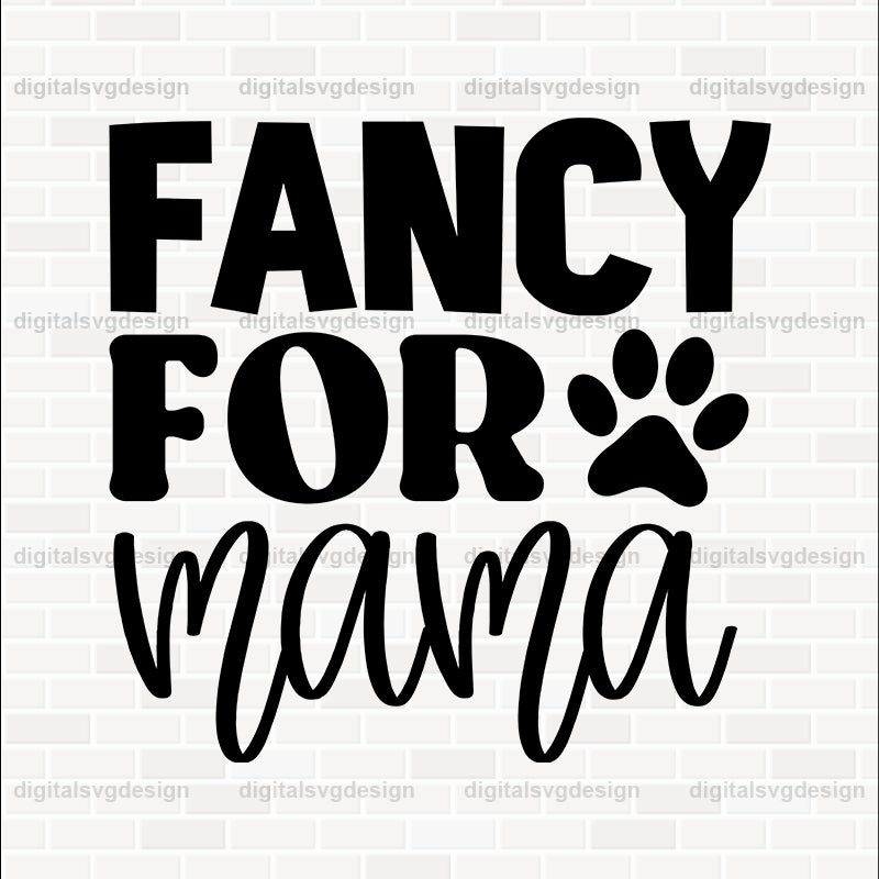 Fancy Fur Mama SVG
