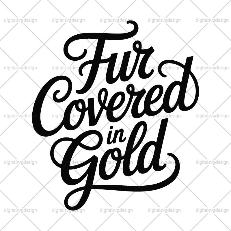 Fur Covered In Gold SVG
