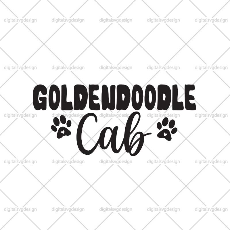 Goldendoodle Cab SVG