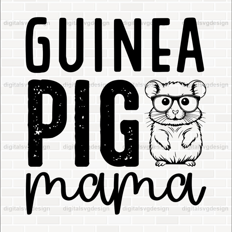 Guinea Pig Mama SVG