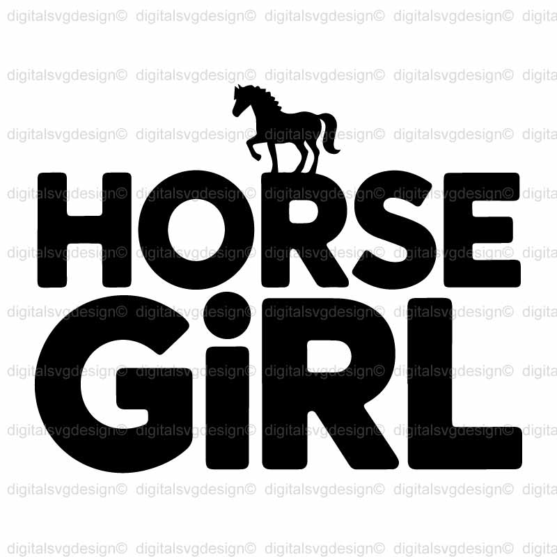 Horse Girl SVG