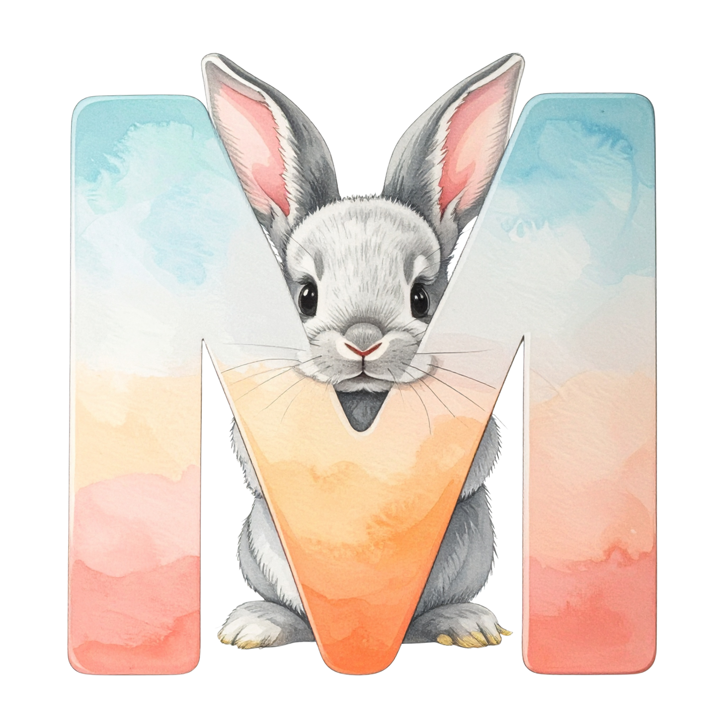 M Easter Bunny PNG Clip Art