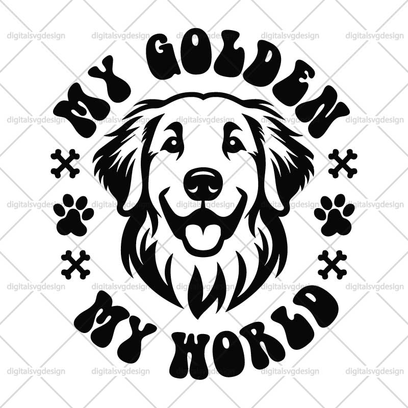 My Golden My World SVG