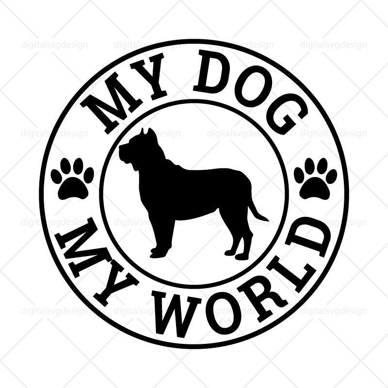 My Dog My World SVG