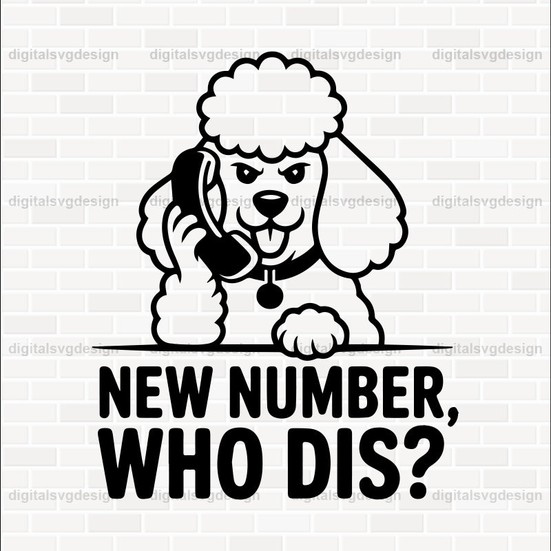 New Number, Who Dis SVG