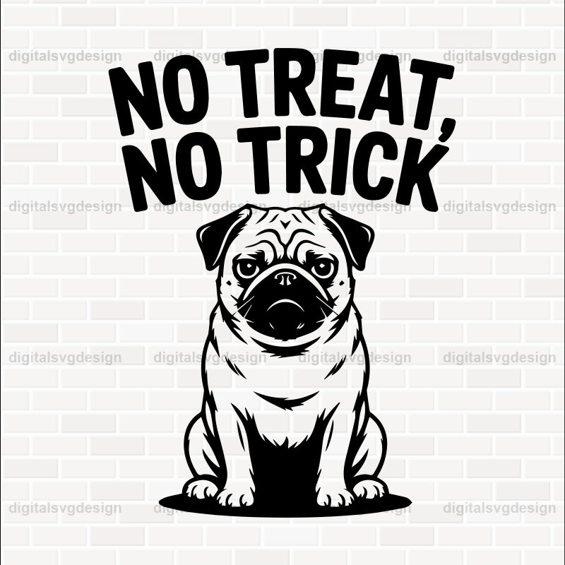 No Treat, No Trick SVG