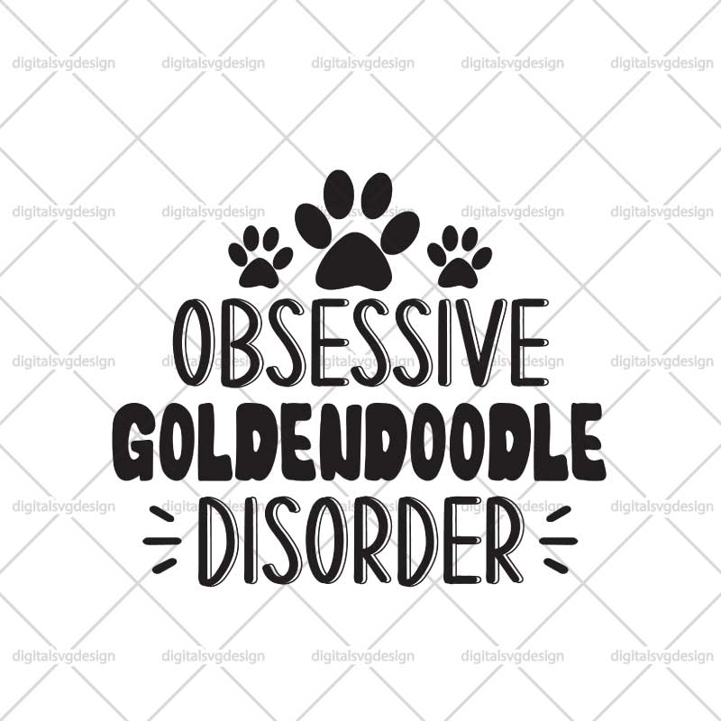 Obsessive Goldendoodle Disorder SVG