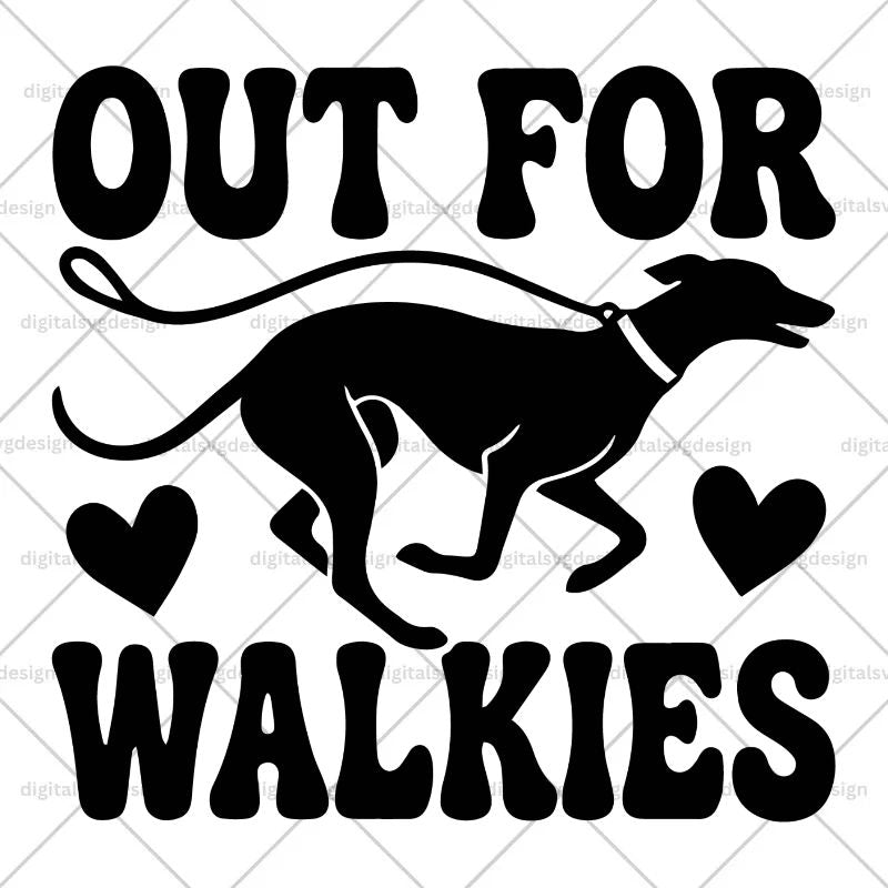 Out For Walkies SVG