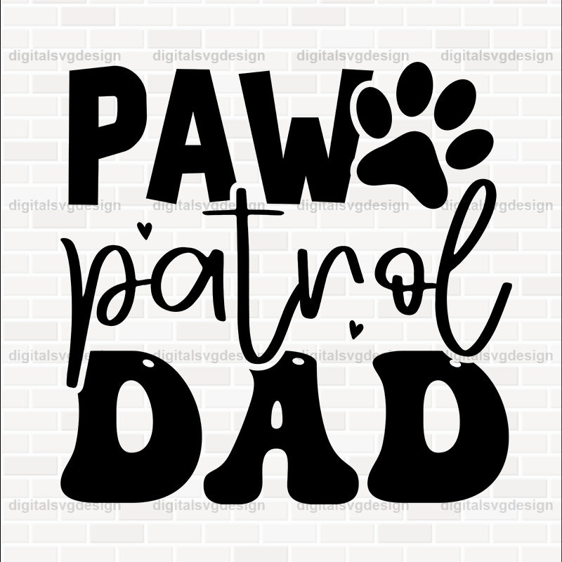 Paw Patrol Dad SVG