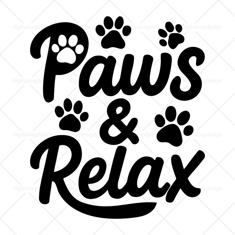 Paws & Relax - SVG
