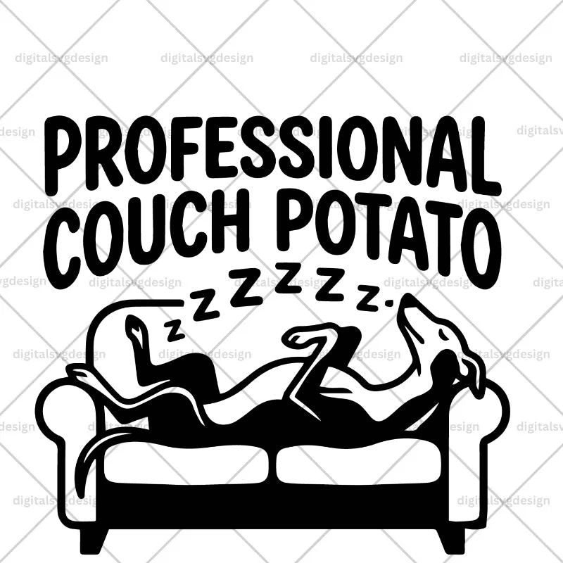 Professional Couch Potato SVG
