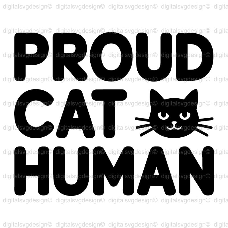 Proud Cat Human SVG