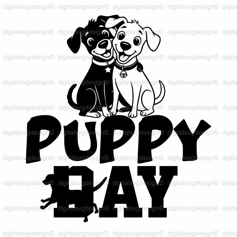 Puppy Day SVG