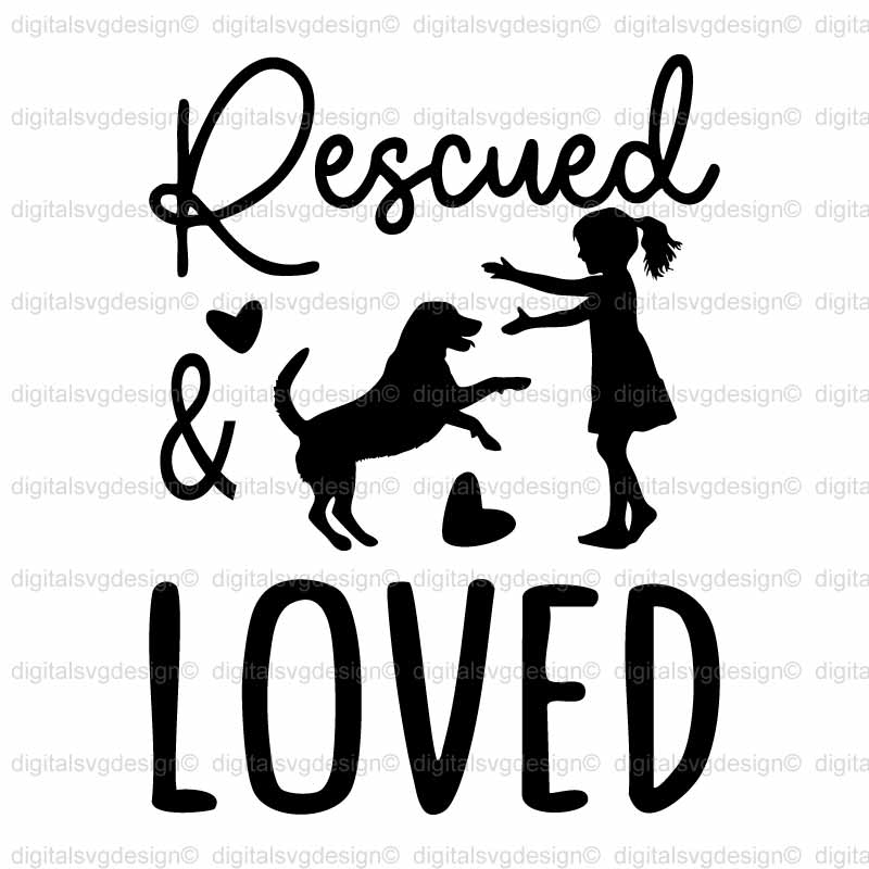 Rescued & Loved SVG