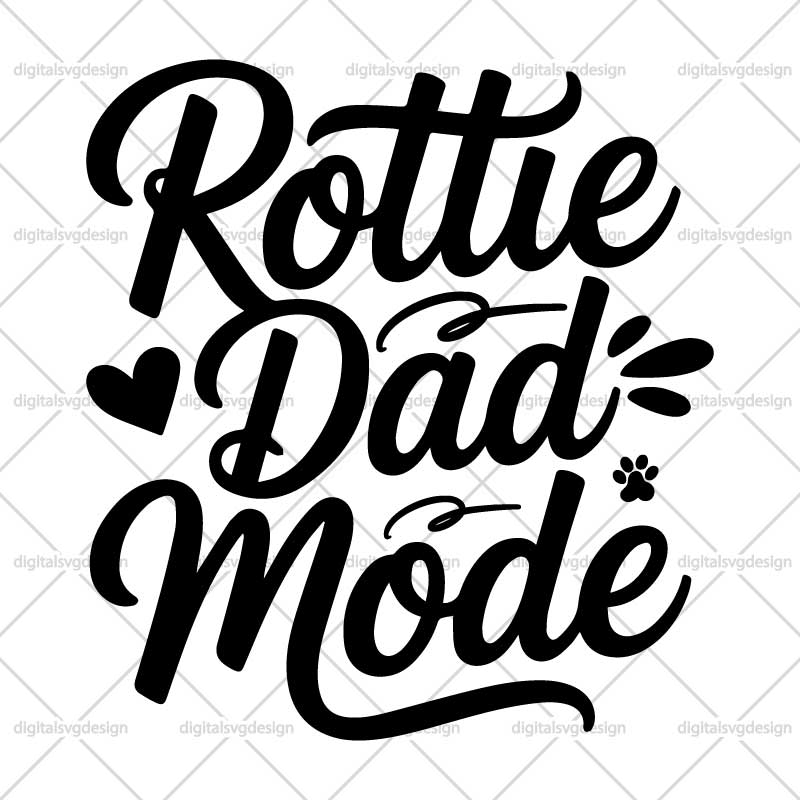 Rottie Dad Mode SVG