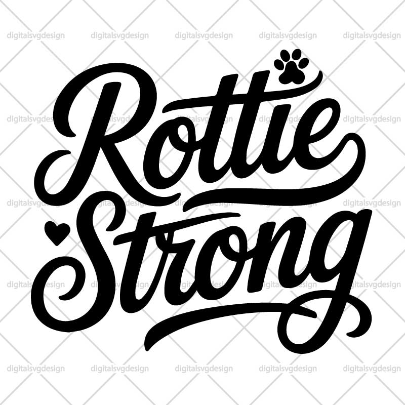 Rottie Strong SVG