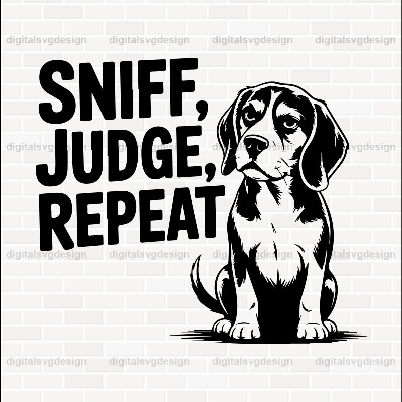 Sniff, Judge, Repeat (3) SVG