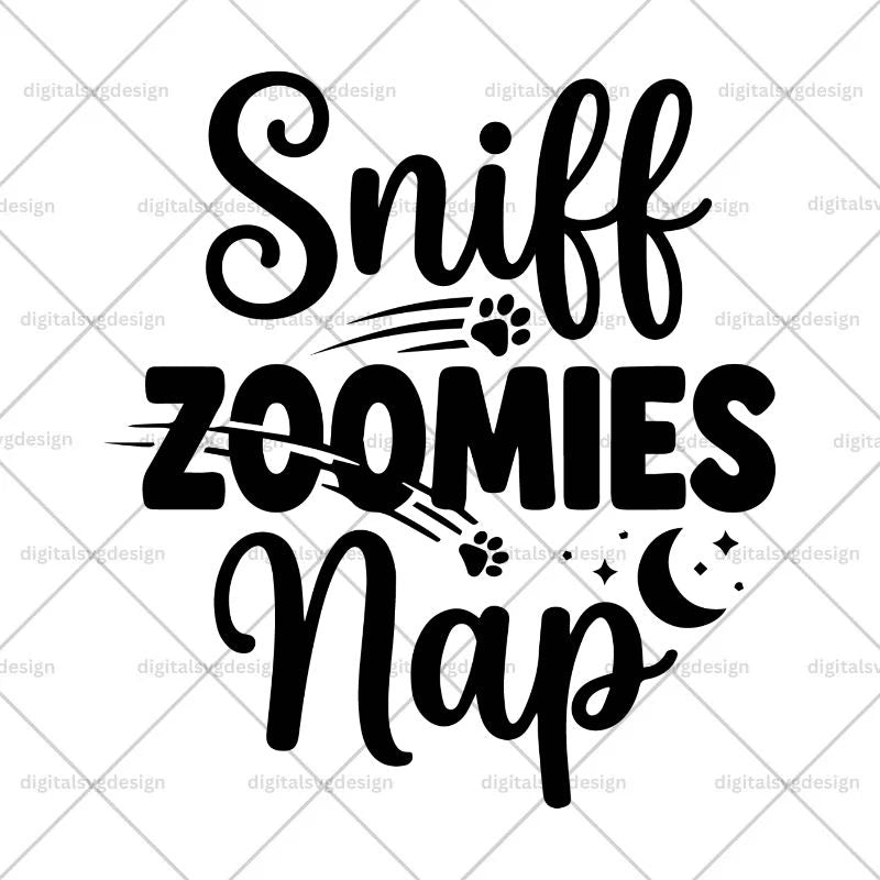 Sniff Zoomies Nap SVG