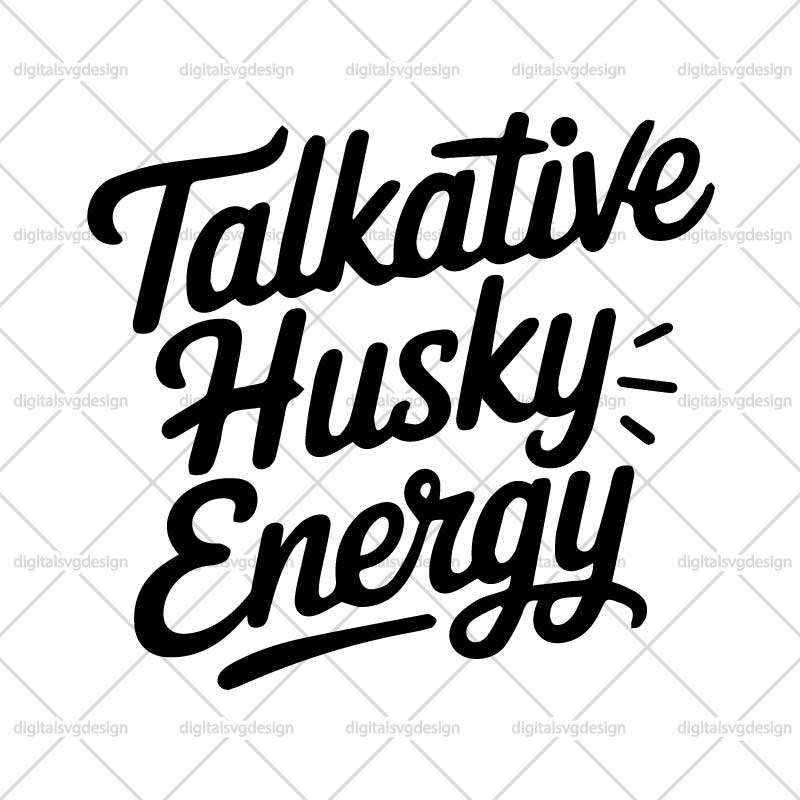 Talkative Husky Energy SVG