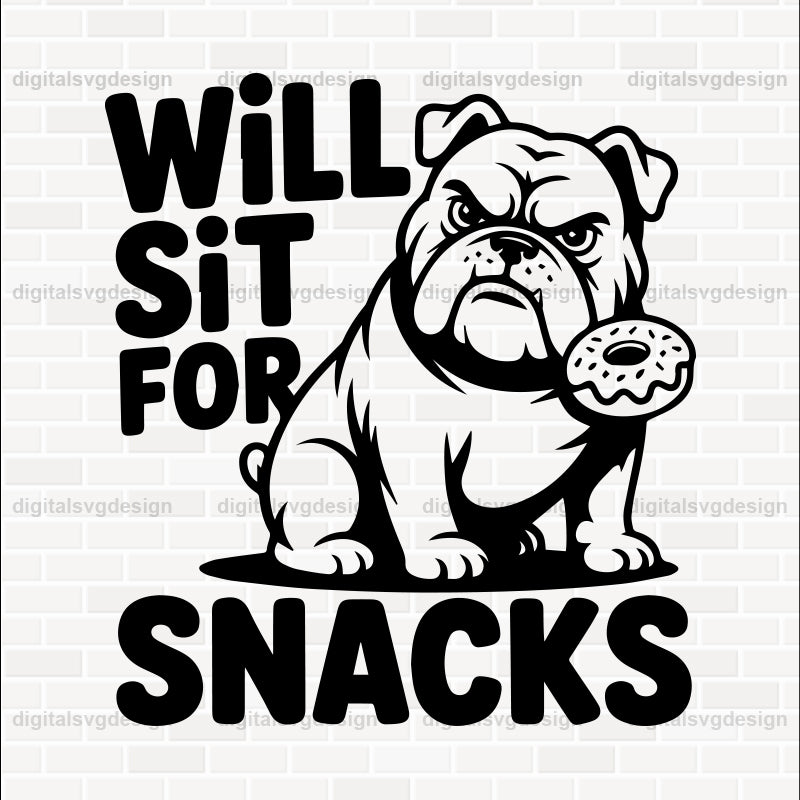 Will Sit For Snacks (2) SVG