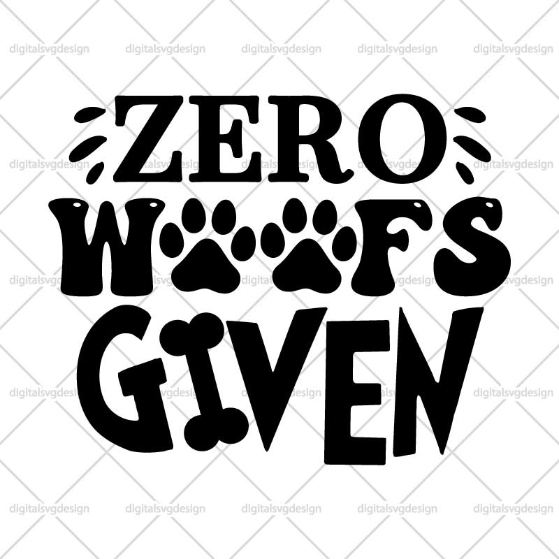 Zero Woofs Given SVG