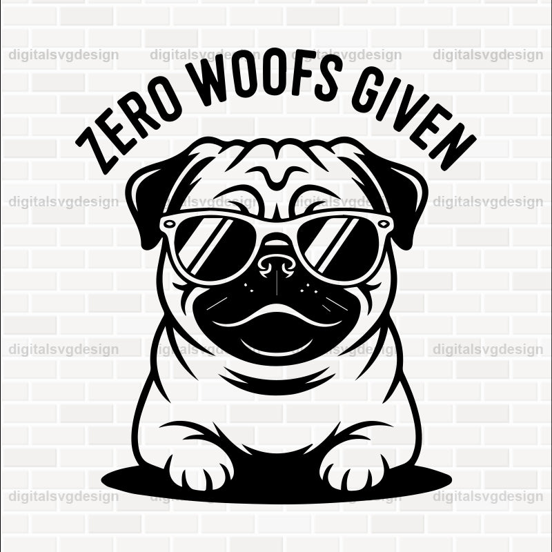 Zero Woofs Given (2) SVG