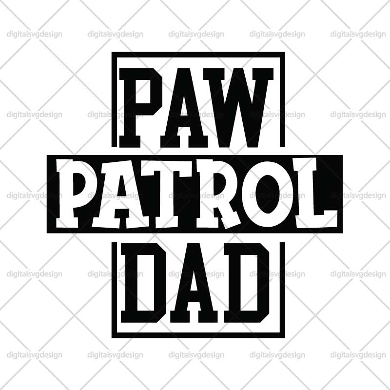 Paw Patrol Dad SVG