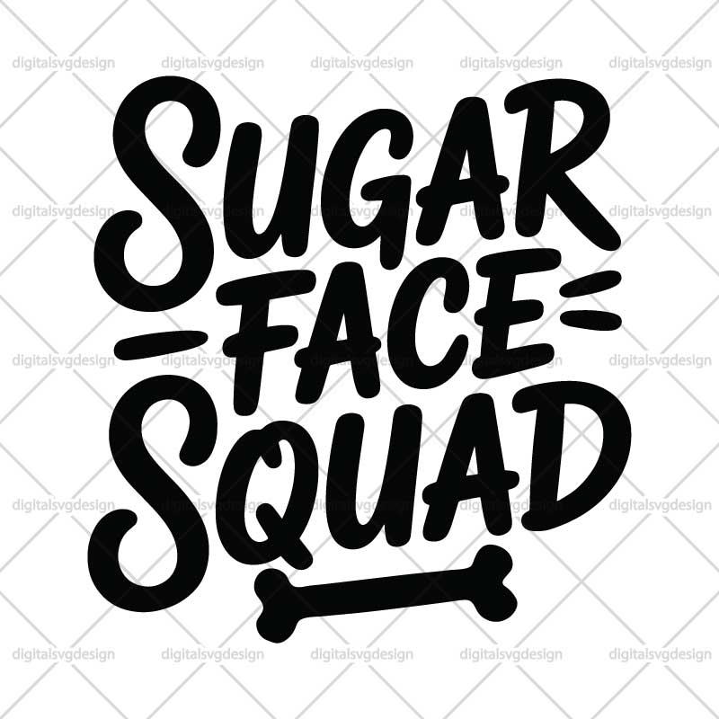 Sugar Face Squad SVG