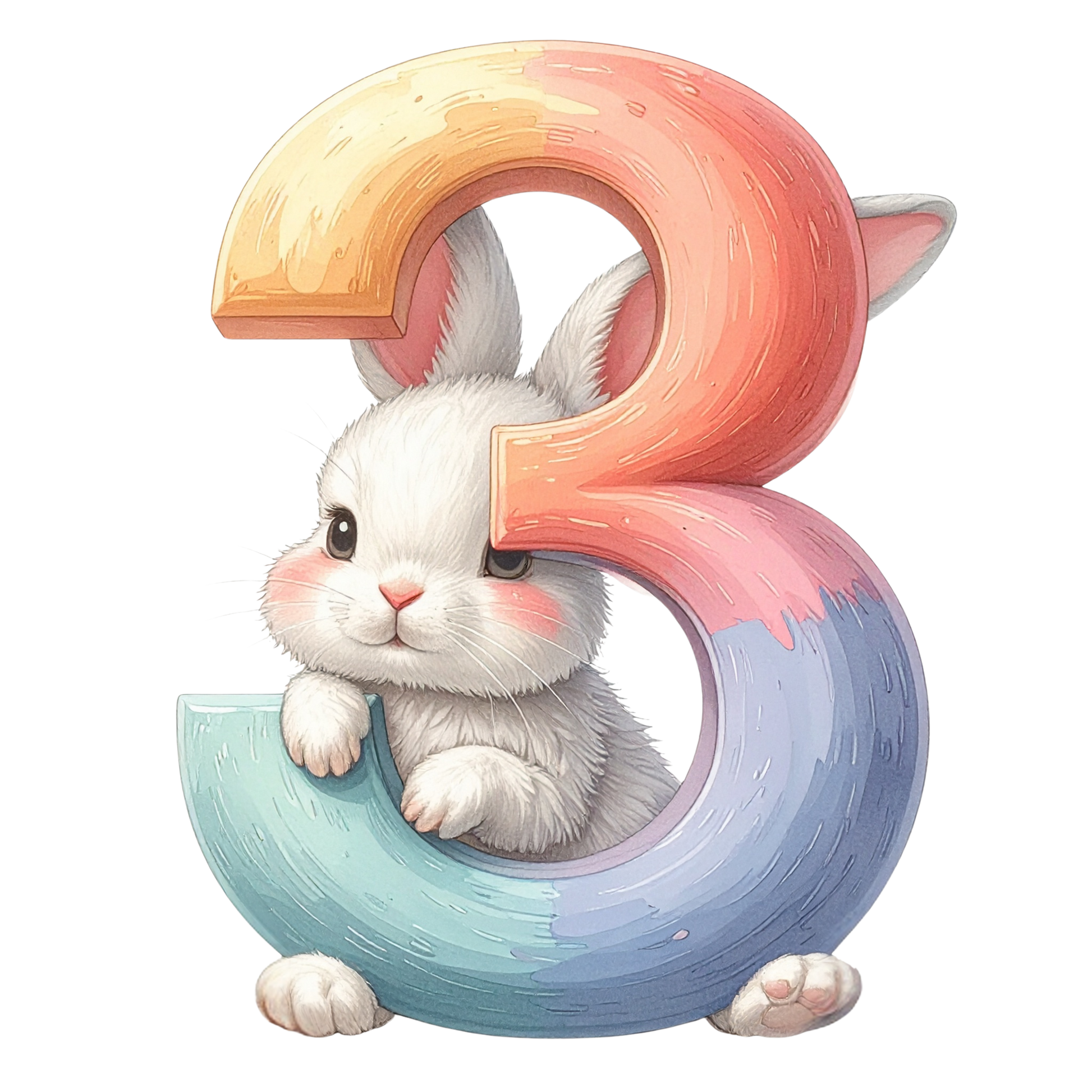 3 Easter Bunny PNG Clip Art