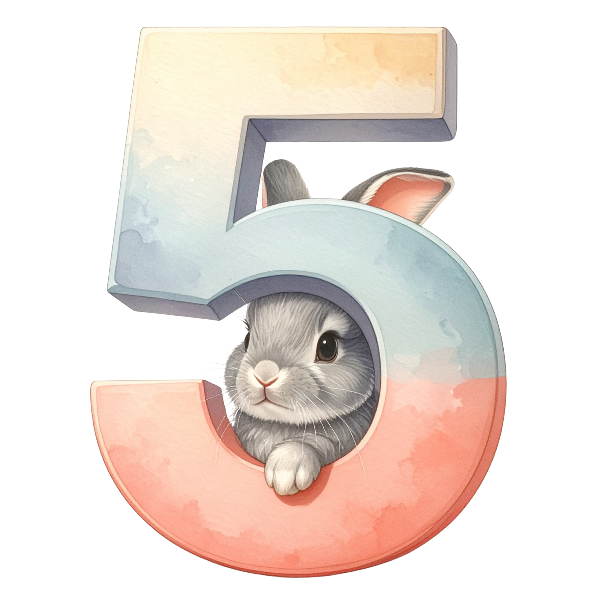 5 Easter Bunny PNG Clip Art