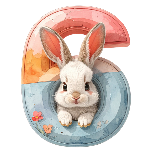 6 Easter Bunny PNG Clip Art