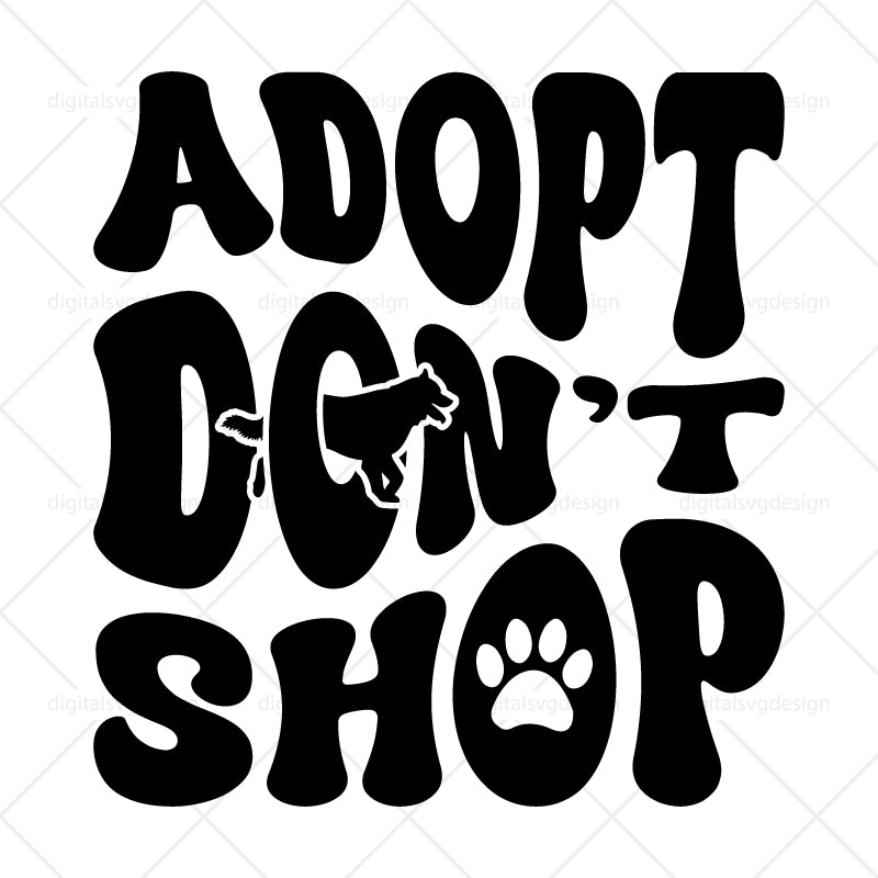 Adopt Don’t Shop - SVG