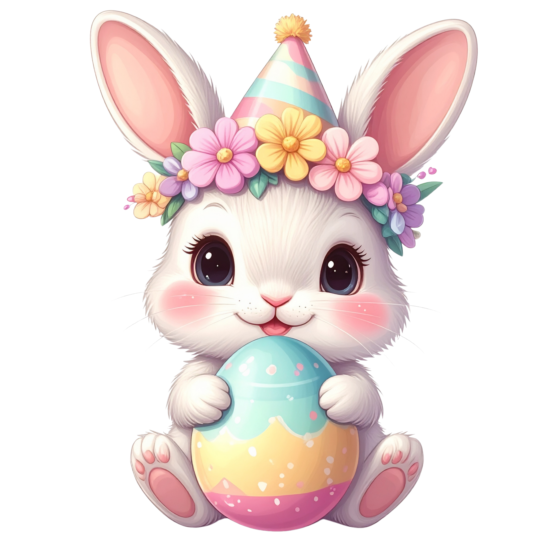 Adorable Baby Animal Party Clipart PNG 1