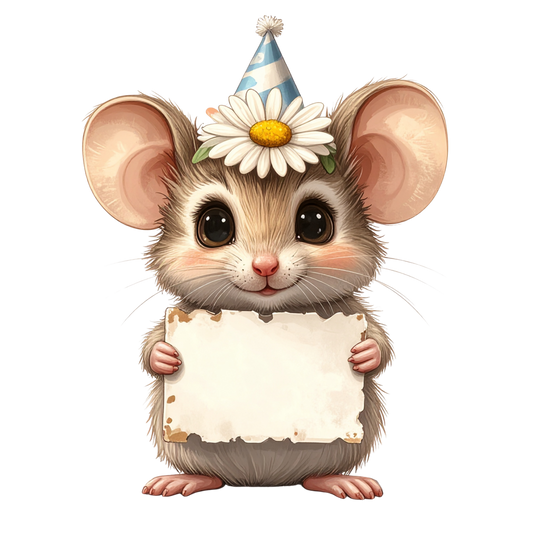 Adorable Baby Animal Party Clipart PNG 11